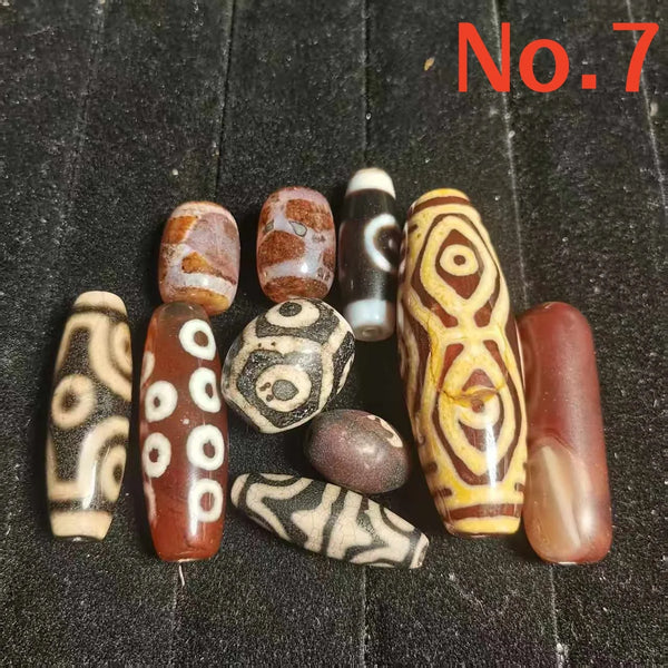 Tibetan Eyes Agate Dzi Beads-ToShay.org