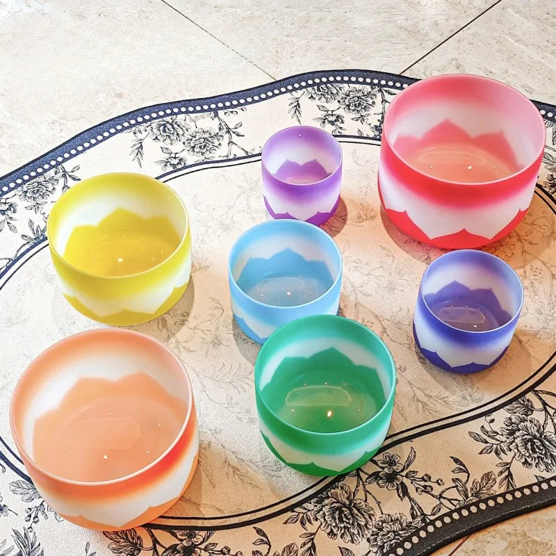 Frosted Crystal Singing Bowls-ToShay.org