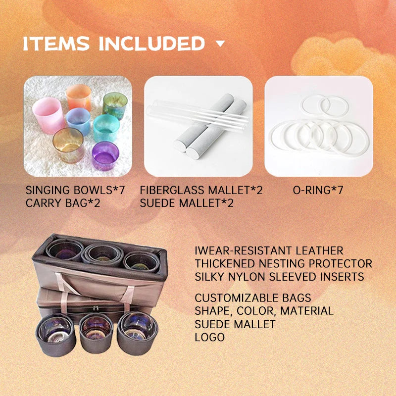 Mixed Crystal Singing Bowl Set-ToShay.org