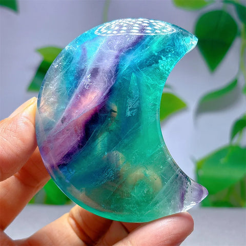 Rainbow Fluorite Moon-ToShay.org