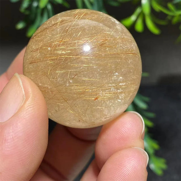 Gold Rutilated Quartz Ball-ToShay.org
