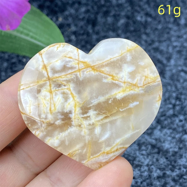 Yellow Ghost Crystal Heart-ToShay.org