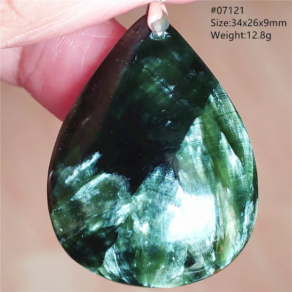 Green Seraphinite Pendant-ToShay.org