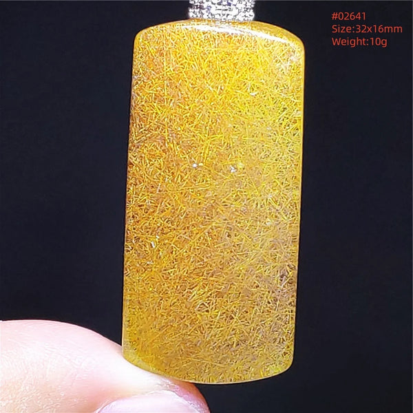 Yellow Rutilated Quartz Pendant-ToShay.org