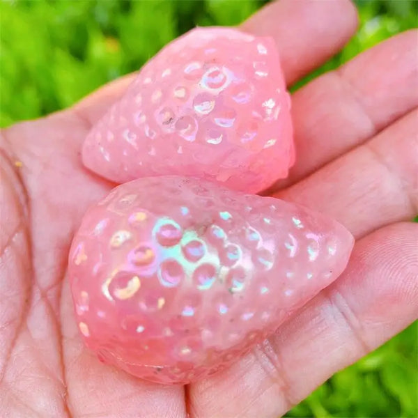 Pink Aura Rose Quartz Strawberry-ToShay.org