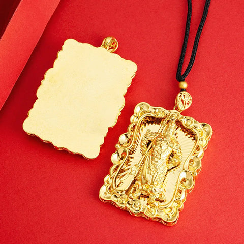 Gold Guan Yu Pendant-ToShay.org