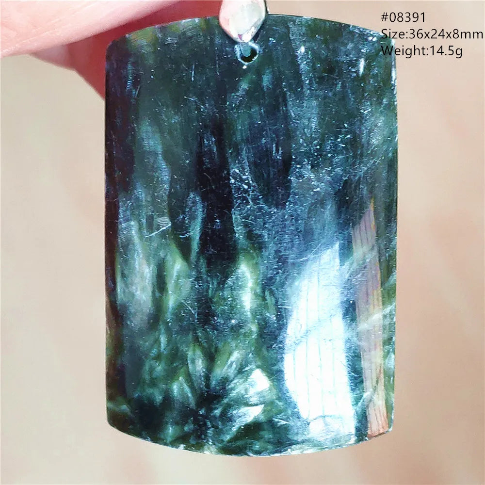 Green Seraphinite Pendant-ToShay.org