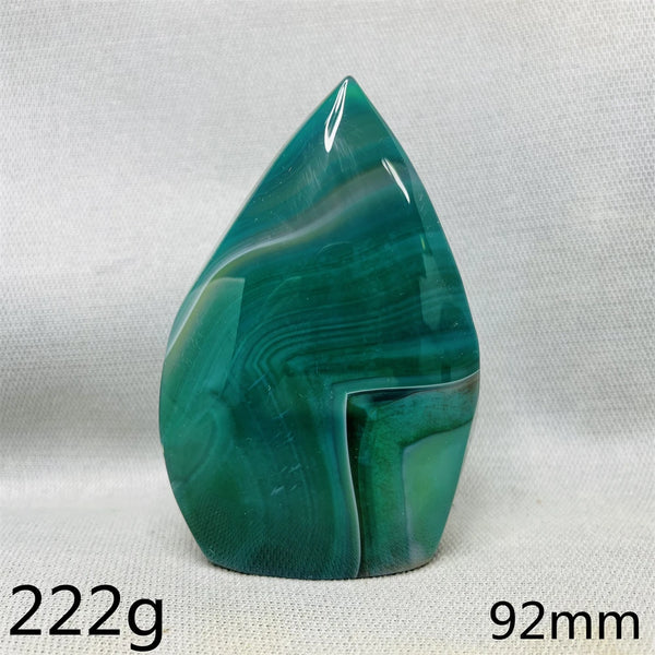 Green Cherry Blossom Agate Flame-ToShay.org