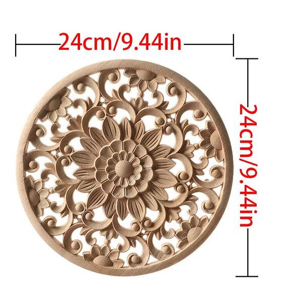 Wood Carved Flower Panel-ToShay.org