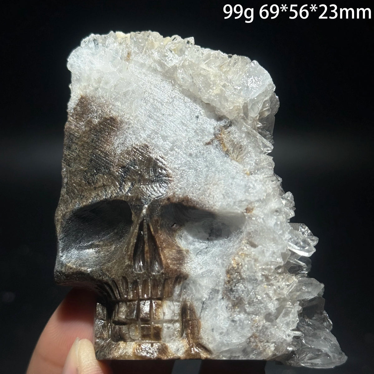 Clear Quartz Cluster Skull-ToShay.org