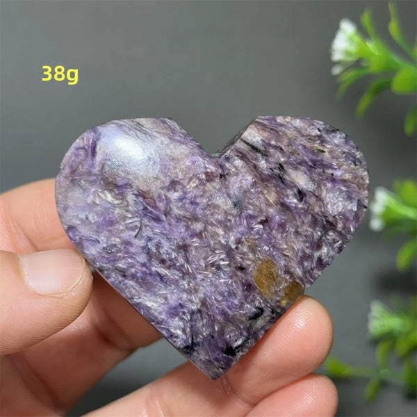 Purple Noble Crystal Heart-ToShay.org