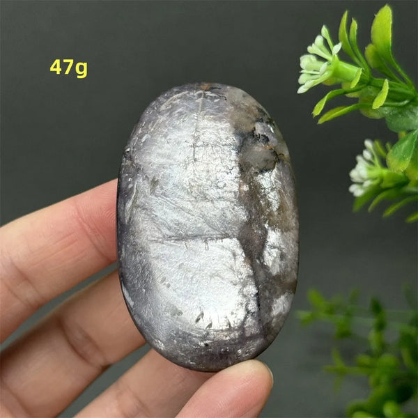 Purple Lepidolite Palm Stone-ToShay.org
