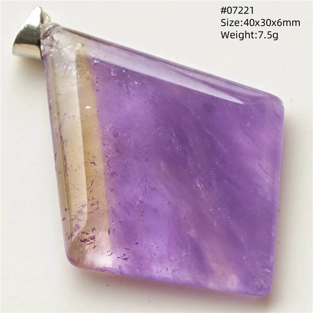 Purple Yellow Ametrine Pendant-ToShay.org