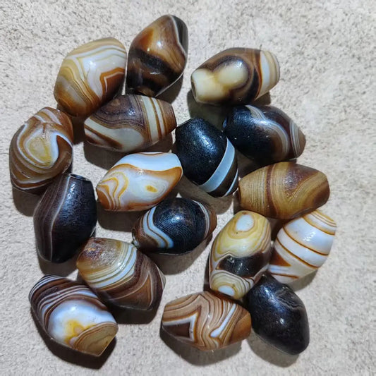 Tibetan Agate Dzi Bead-ToShay.org