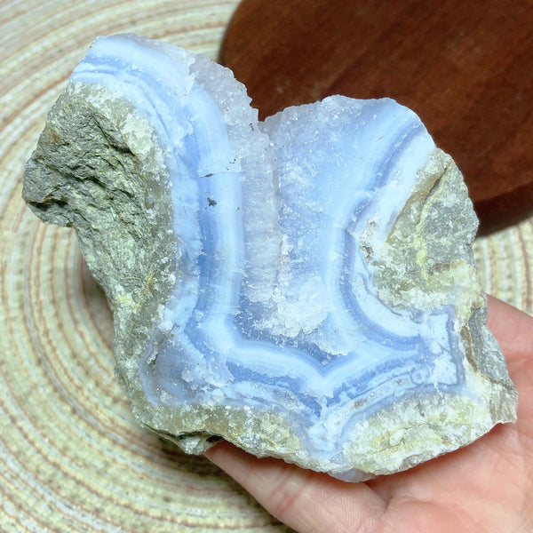 Blue Lace Agate Raw Stone-ToShay.org