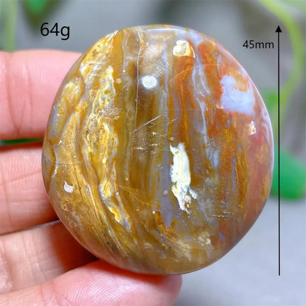 Ocean Jasper Palm Stone-ToShay.org