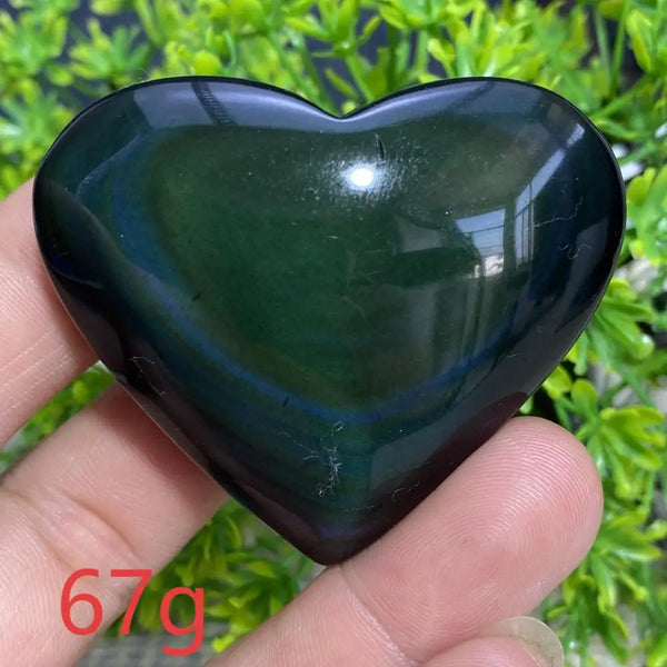 Rainbow Obsidian Heart-ToShay.org