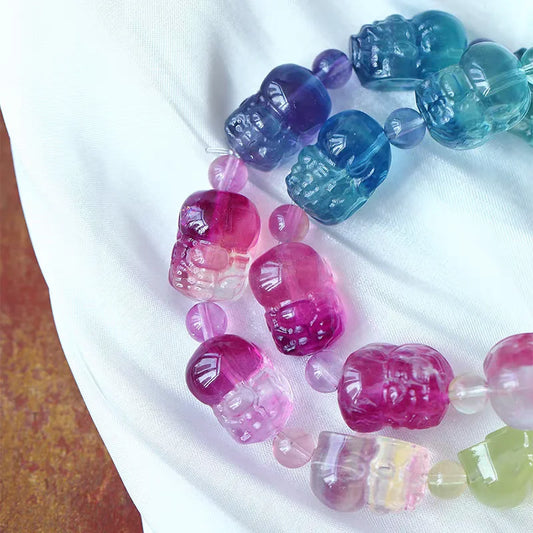 Rainbow Fluorite Pi Xiu Bracelet-ToShay.org