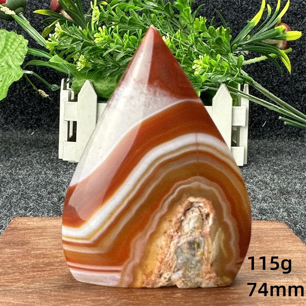 Red Carnelian Striped Agate-ToShay.org