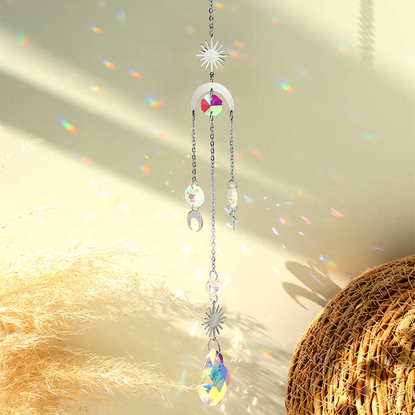 Silver Crystal Prism Sun Catcher-ToShay.org