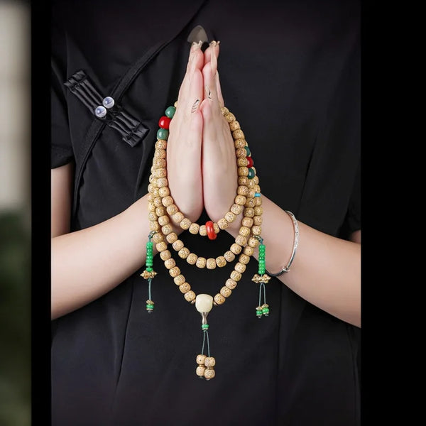 Brown Star Moon Bodhi Beads-ToShay.org