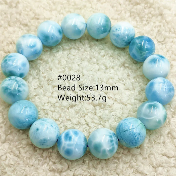 Blue Larimar Bead Bracelet-ToShay.org