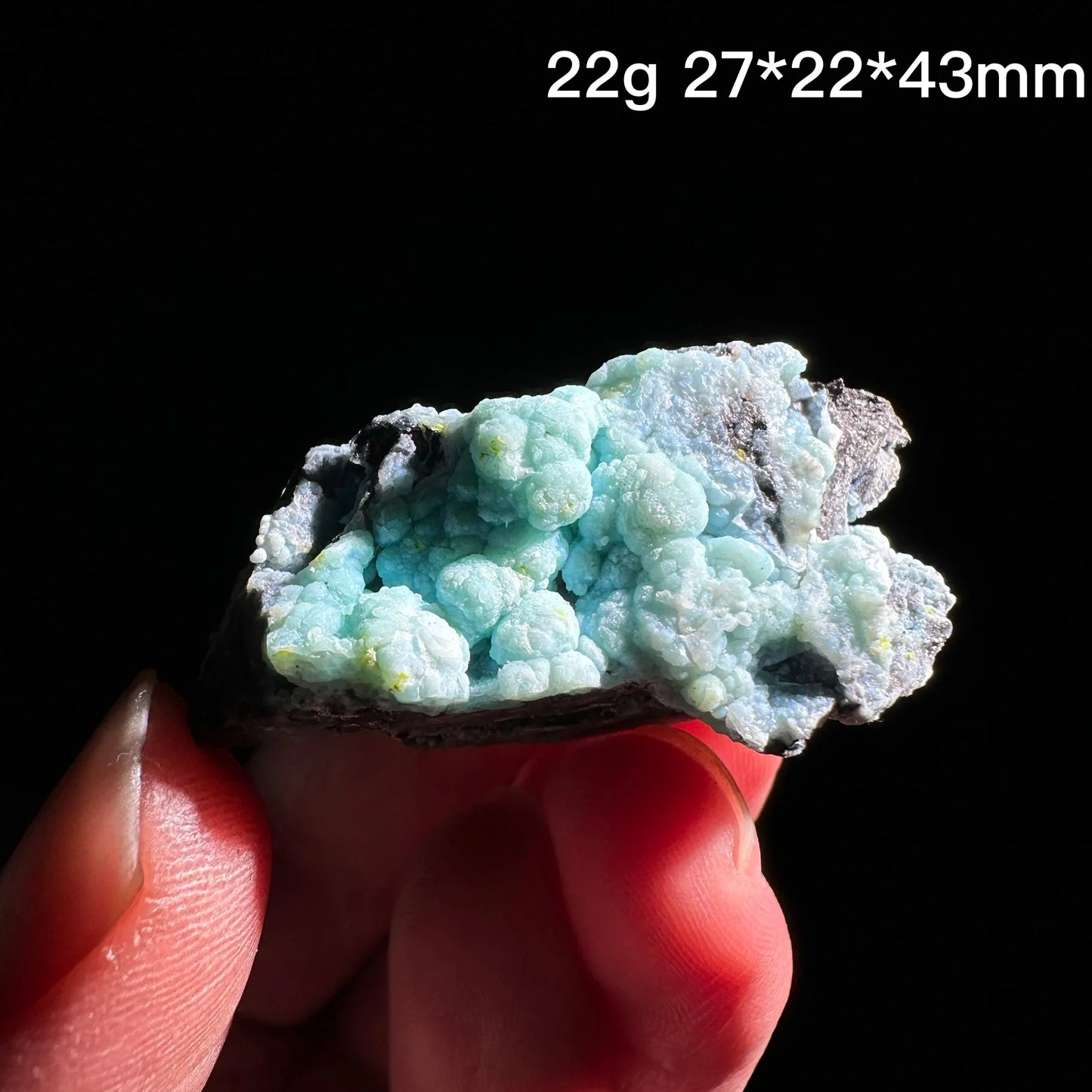 Blue Gibbsite Crystal-ToShay.org