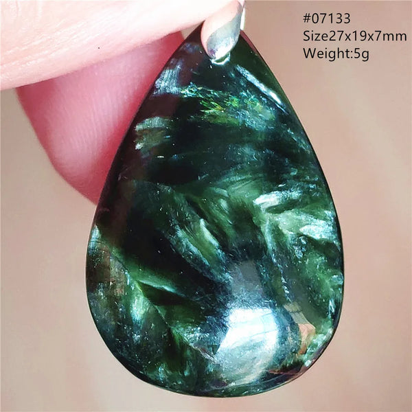 Green Seraphinite Pendant-ToShay.org