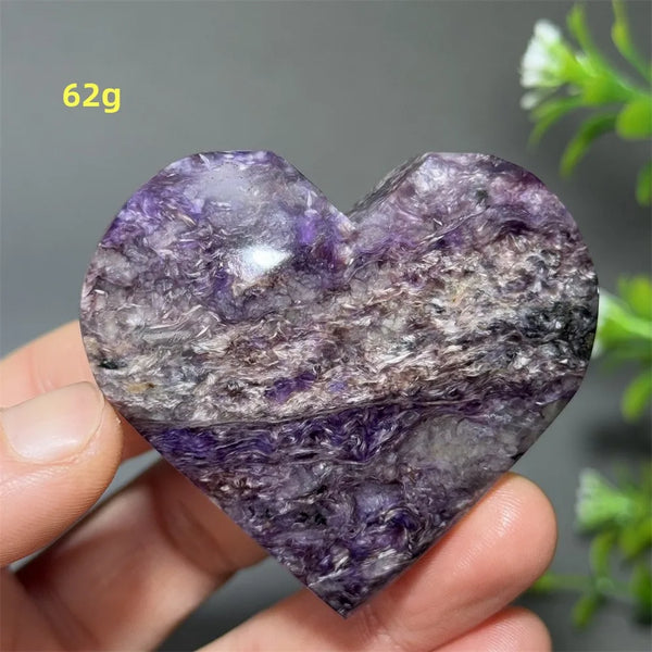 Purple Noble Crystal Heart-ToShay.org