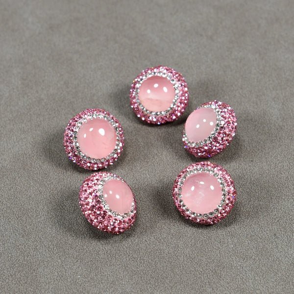 Pink Rose Quartz Rhinestone-ToShay.org