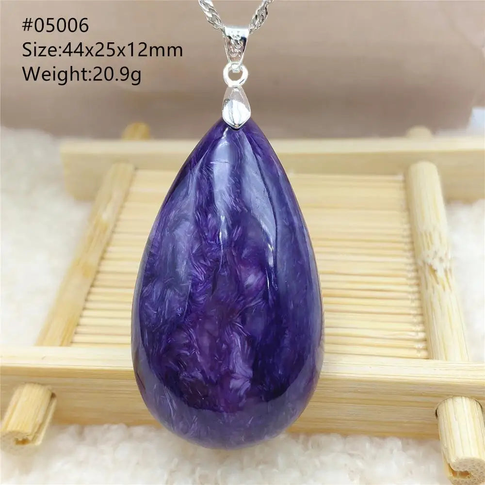 Purple Charoite Pendant-ToShay.org