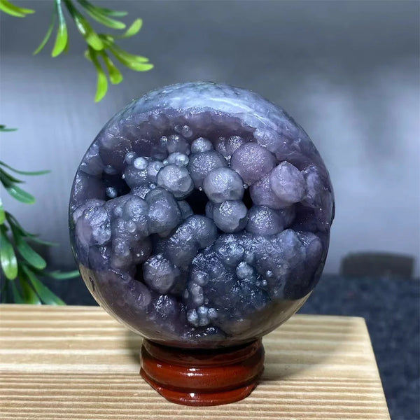 Purple Grape Agate Ball-ToShay.org