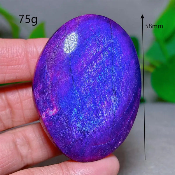 Violet Moonstone Palm Stone-ToShay.org