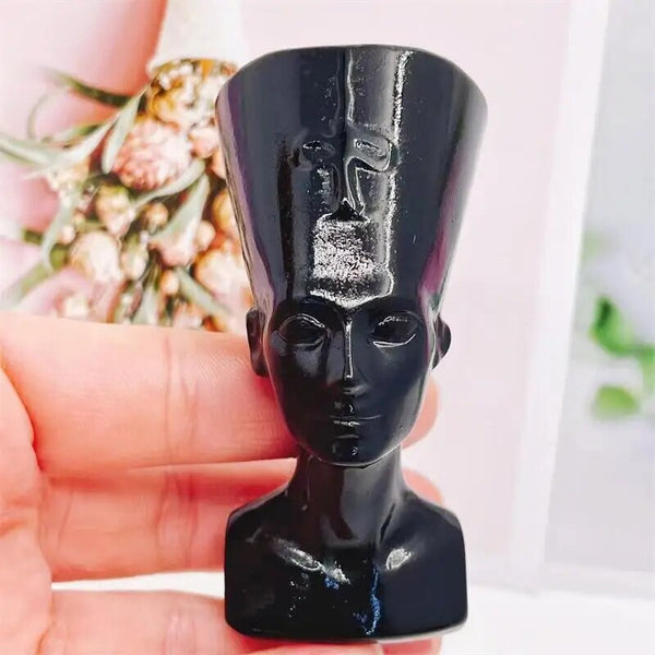 Crystal Nefertiti Bust Statue-ToShay.org