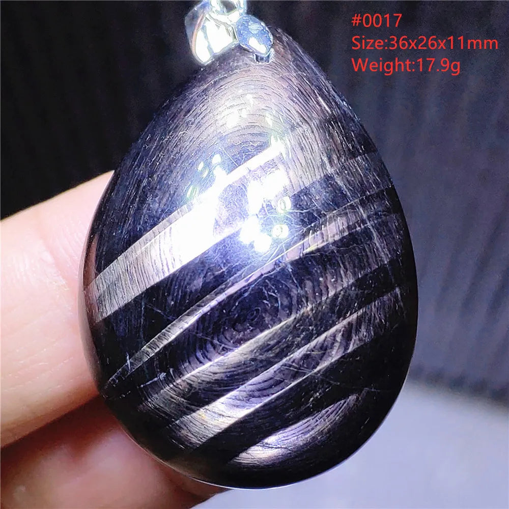 Black Hypersthene Flash Pendant-ToShay.org
