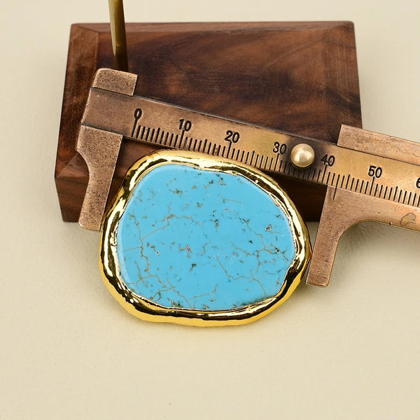 Blue Turquoise Slice Beads-ToShay.org
