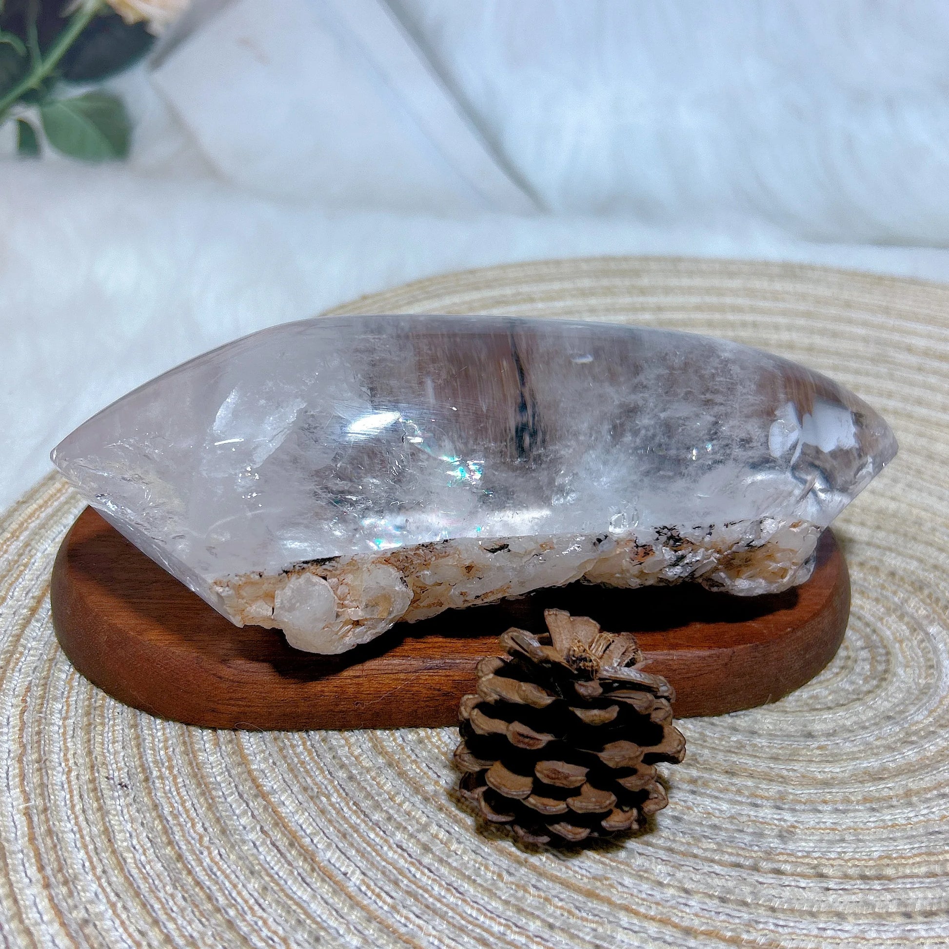Clear Rainbow Quartz Crystal-ToShay.org