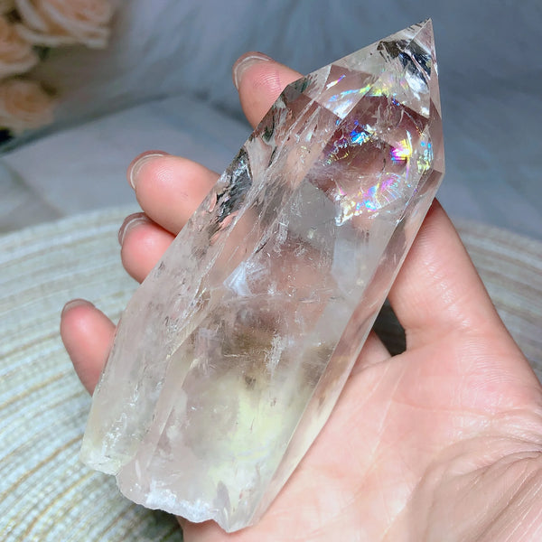 Clear Rainbow Quartz Point-ToShay.org