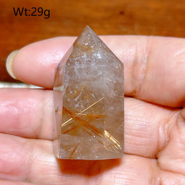 Gold Rutilated Crystal Point-ToShay.org