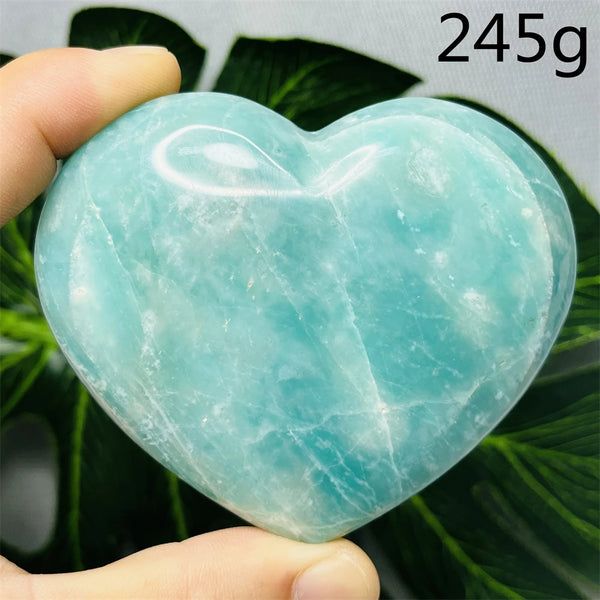 Blue Amazonite Stone Heart-ToShay.org