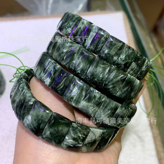 Green Seraphinite Bracelet-ToShay.org