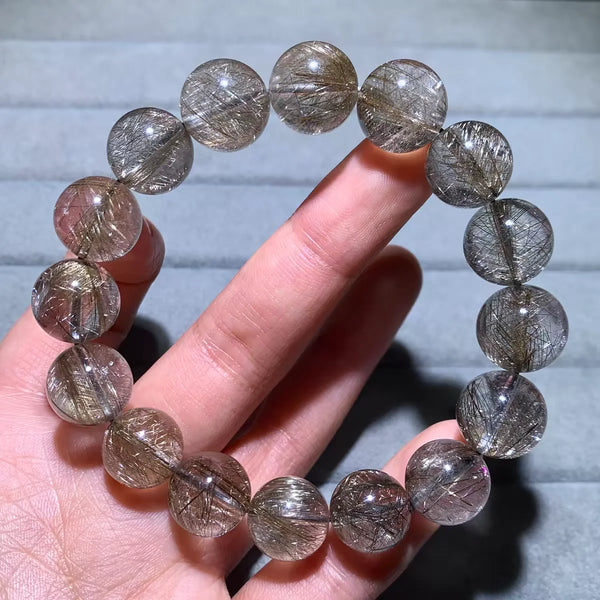 Silver Rutilated Quartz Bracelet-ToShay.org