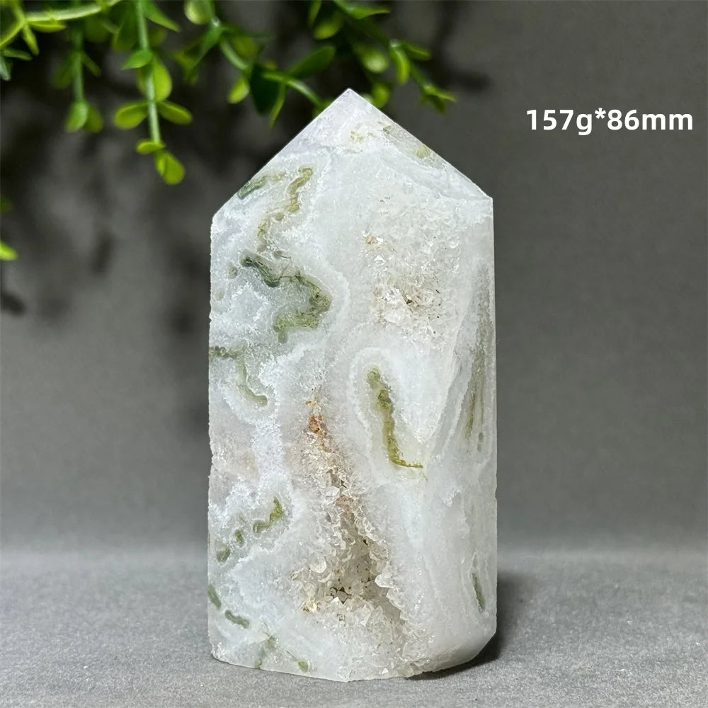 Green Aquatic Agate Tower-ToShay.org