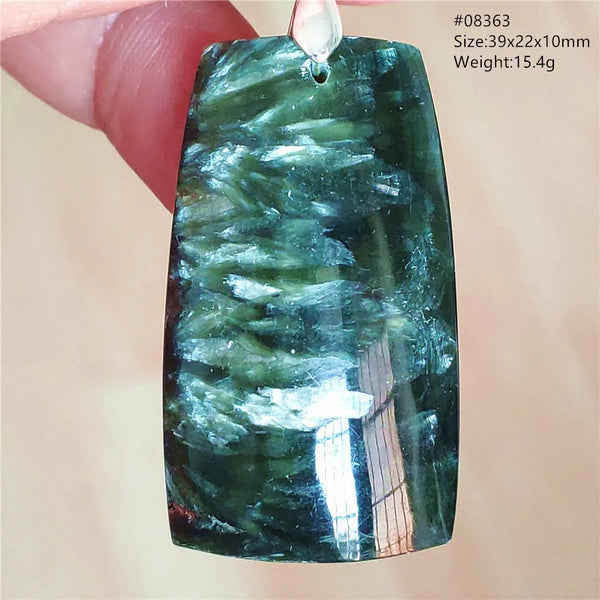 Green Seraphinite Pendant-ToShay.org