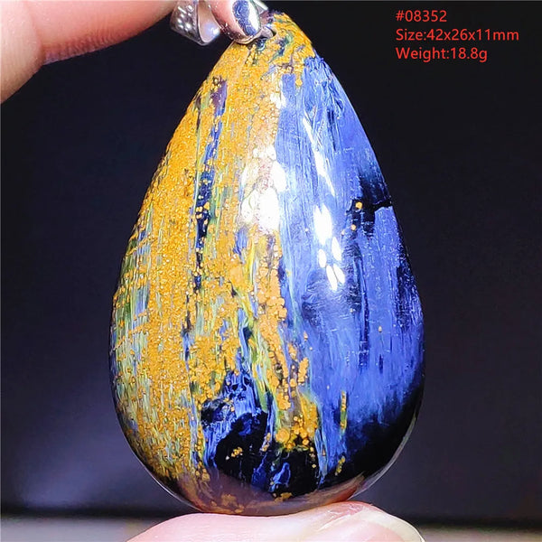 Blue Pietersite Chatoyant Pendant-ToShay.org