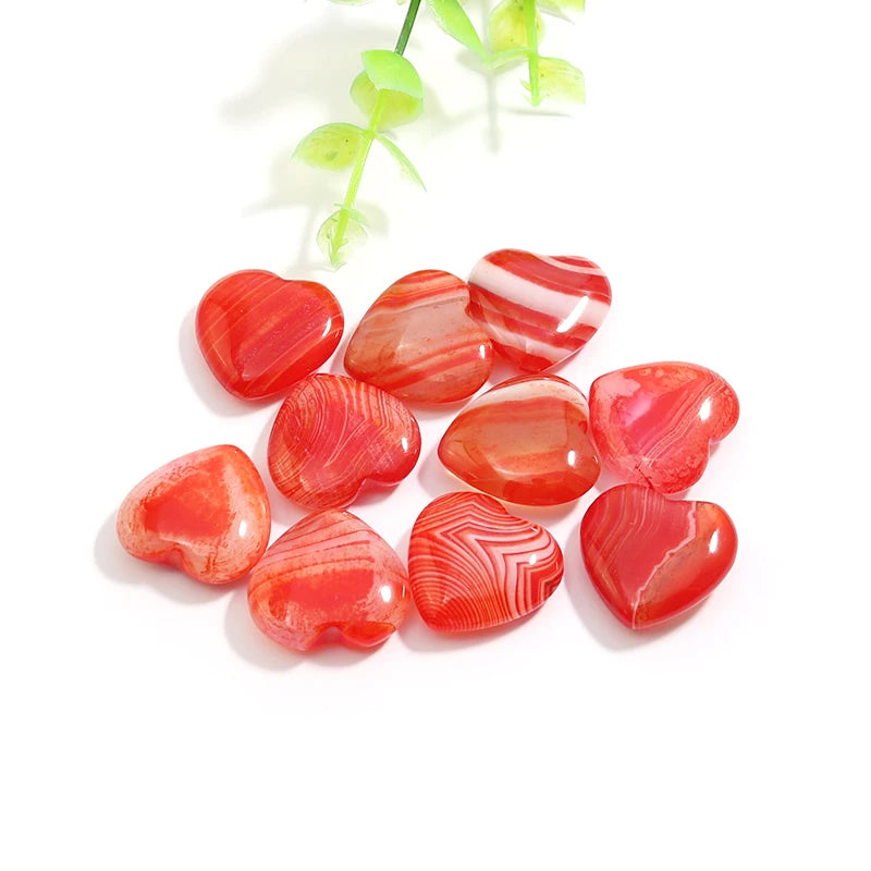 Mixed Stripe Agate Hearts-ToShay.org