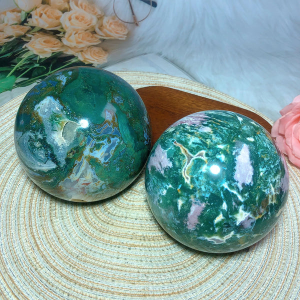 Green Ocean Jasper Ball-ToShay.org