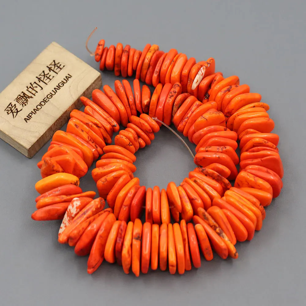 Orange Turquoise Beads-ToShay.org