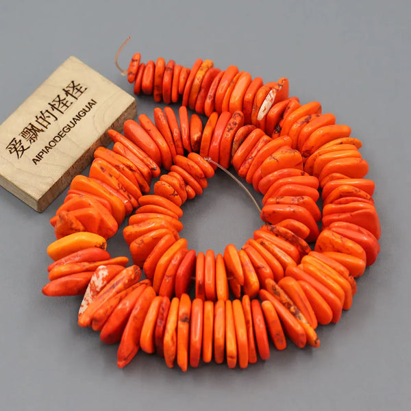 Orange Turquoise Beads-ToShay.org