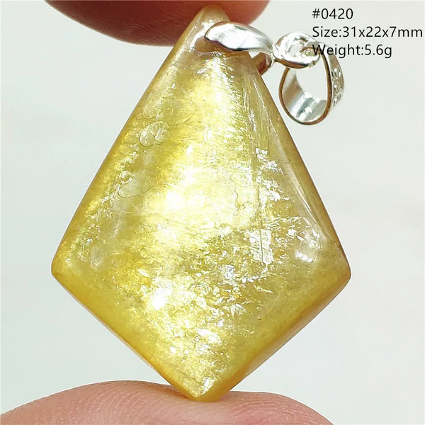 Gold Lepidolite Flash Pendant-ToShay.org